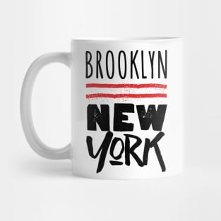 Brooklyn  / Retro Typography Design Mug